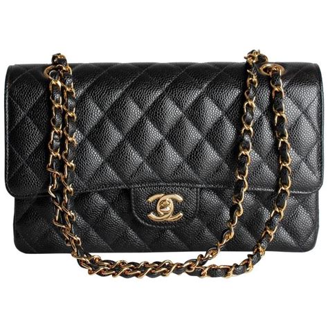 chanel classic medium caviar black